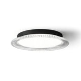 Modern Minimalist Round LED Ceiling Light Aluminum Flush Mount Fixture with Acrylic Diffuser
