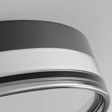 Modern Minimalist Brass and Acrylic Circular LED Flush Mount Ceiling Light