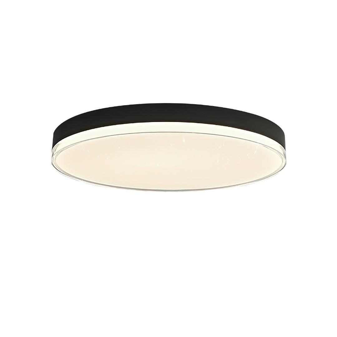 Modern Minimalist Flush Mount LED Ceiling Light Round Aluminum Fixture for Living Room Bedroom
