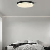 Modern Minimalist Flush Mount LED Ceiling Light Round Aluminum Fixture for Living Room Bedroom