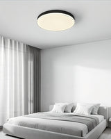 Modern Minimalist Flush Mount LED Ceiling Light Round Aluminum Fixture for Living Room Bedroom