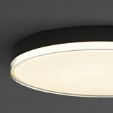 Modern Minimalist Flush Mount LED Ceiling Light Round Aluminum Fixture for Living Room Bedroom