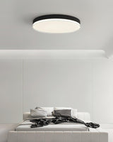 Modern Minimalist Flush Mount LED Ceiling Light Round Aluminum Fixture for Living Room Bedroom