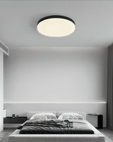 Modern Minimalist Flush Mount LED Ceiling Light Round Aluminum Fixture for Living Room Bedroom