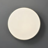 Modern Minimalist Flush Mount LED Ceiling Light Round Aluminum Fixture for Living Room Bedroom