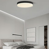 Modern Minimalist Flush Mount LED Ceiling Light Round Aluminum Fixture for Living Room Bedroom