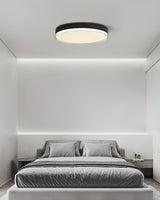 Modern Minimalist Flush Mount LED Ceiling Light Round Aluminum Fixture for Living Room Bedroom
