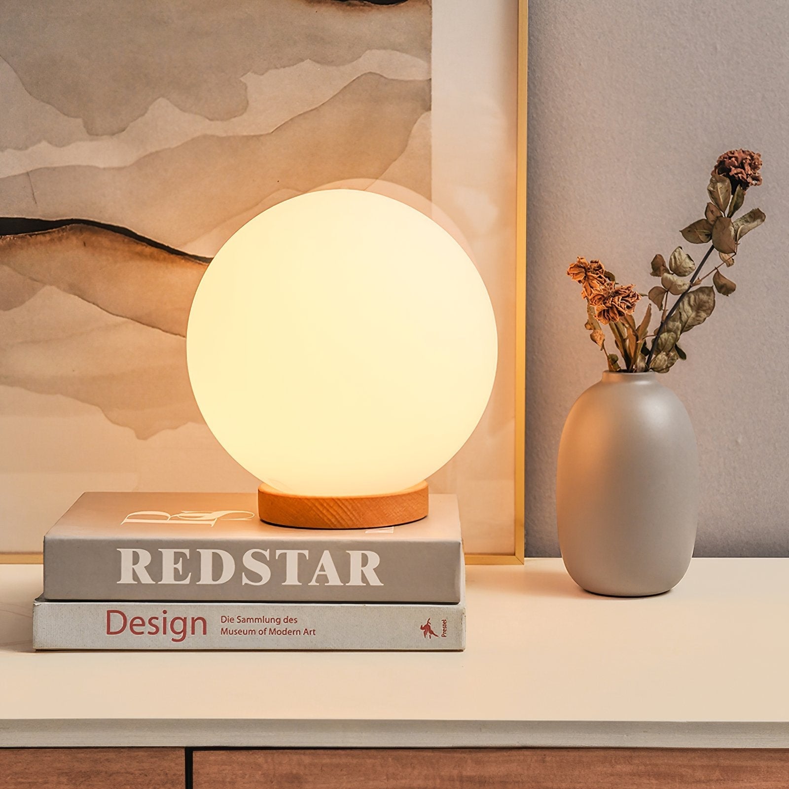 minimalist-mini-moon-wooden-desk-lamp-with-white-glass-globe-shade-for-bedside