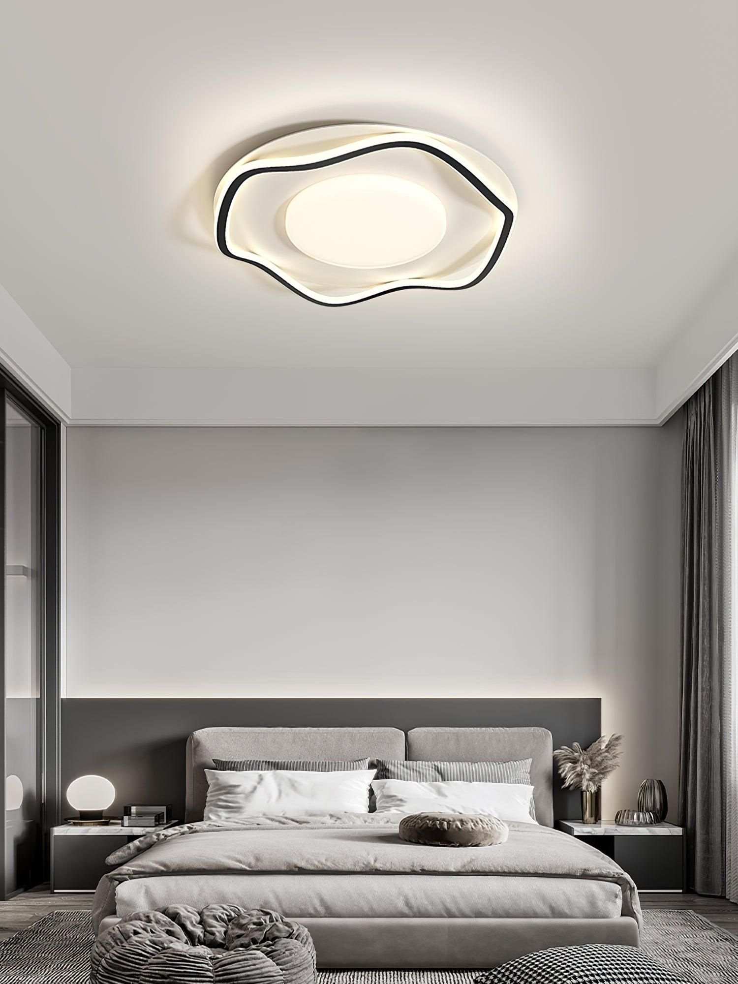 Modern LED Cloud Shape Flush Mount Ceiling Light for Bedroom and Study Room