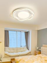 Modern LED Cloud Shape Flush Mount Ceiling Light for Bedroom and Study Room