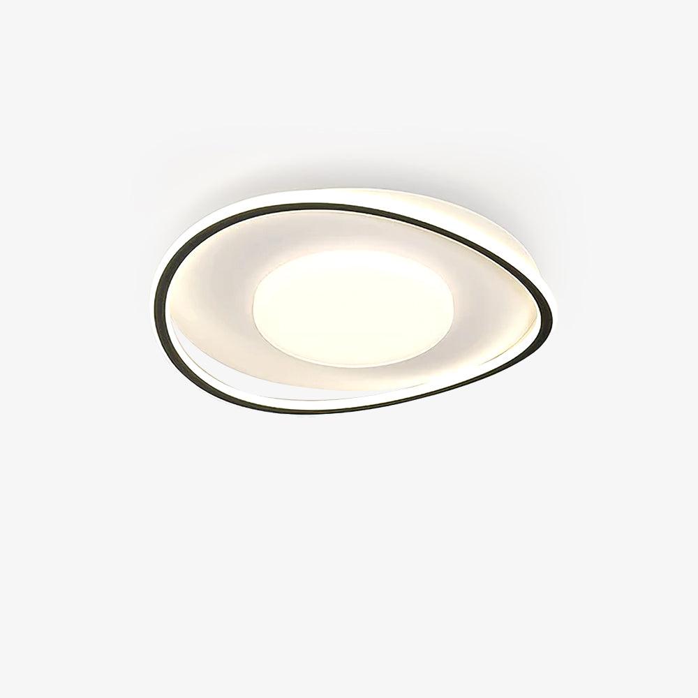 Scandinavian Style Minimalist Geometric LED Flush Mount Ceiling Light for Modern Home Decor