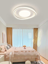Scandinavian Style Minimalist Geometric LED Flush Mount Ceiling Light for Modern Home Decor