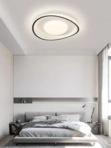 Scandinavian Style Minimalist Geometric LED Flush Mount Ceiling Light for Modern Home Decor