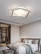 Scandinavian Style Minimalist Geometric LED Flush Mount Ceiling Light for Modern Home Decor