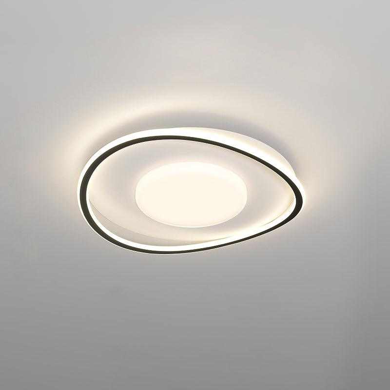Scandinavian Style Minimalist Geometric LED Flush Mount Ceiling Light for Modern Home Decor