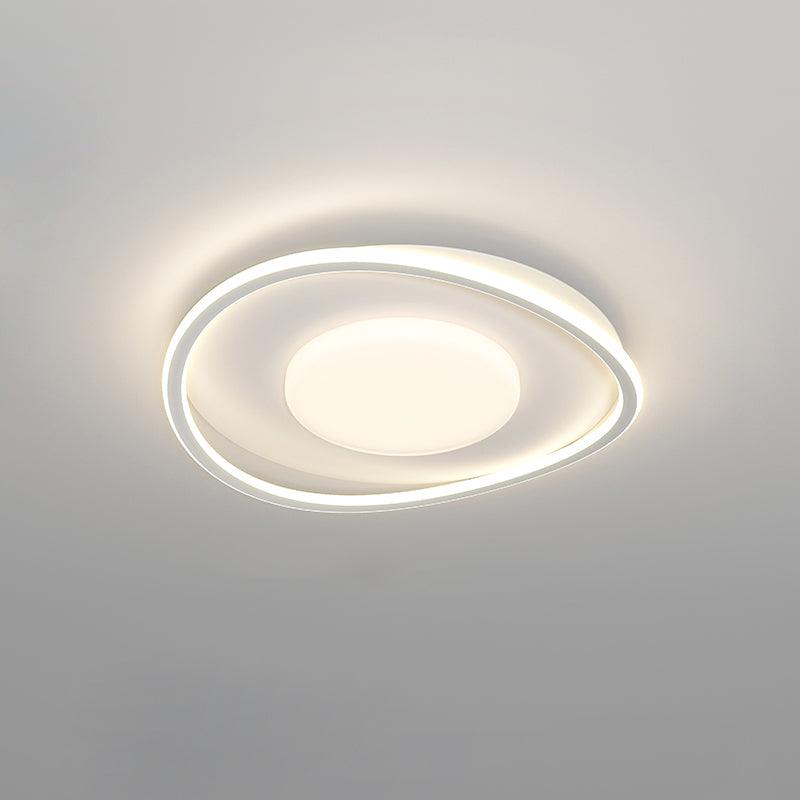 Scandinavian Style Minimalist Geometric LED Flush Mount Ceiling Light for Modern Home Decor