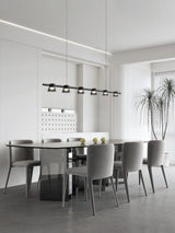 modern-linear-led-island-chandelier-with-conical-glass-shades-and-acrylic-lens-for-dining-room