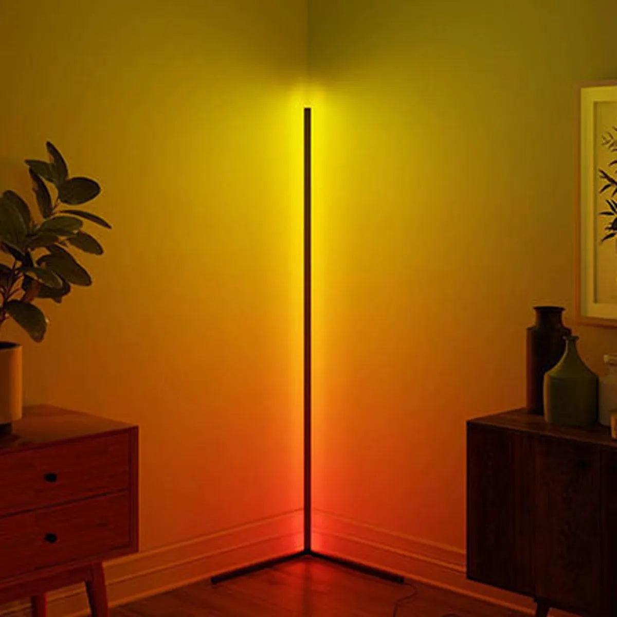 Minimalist Modern LED Floor Lamp Vertical Uplight for Contemporary Living Spaces