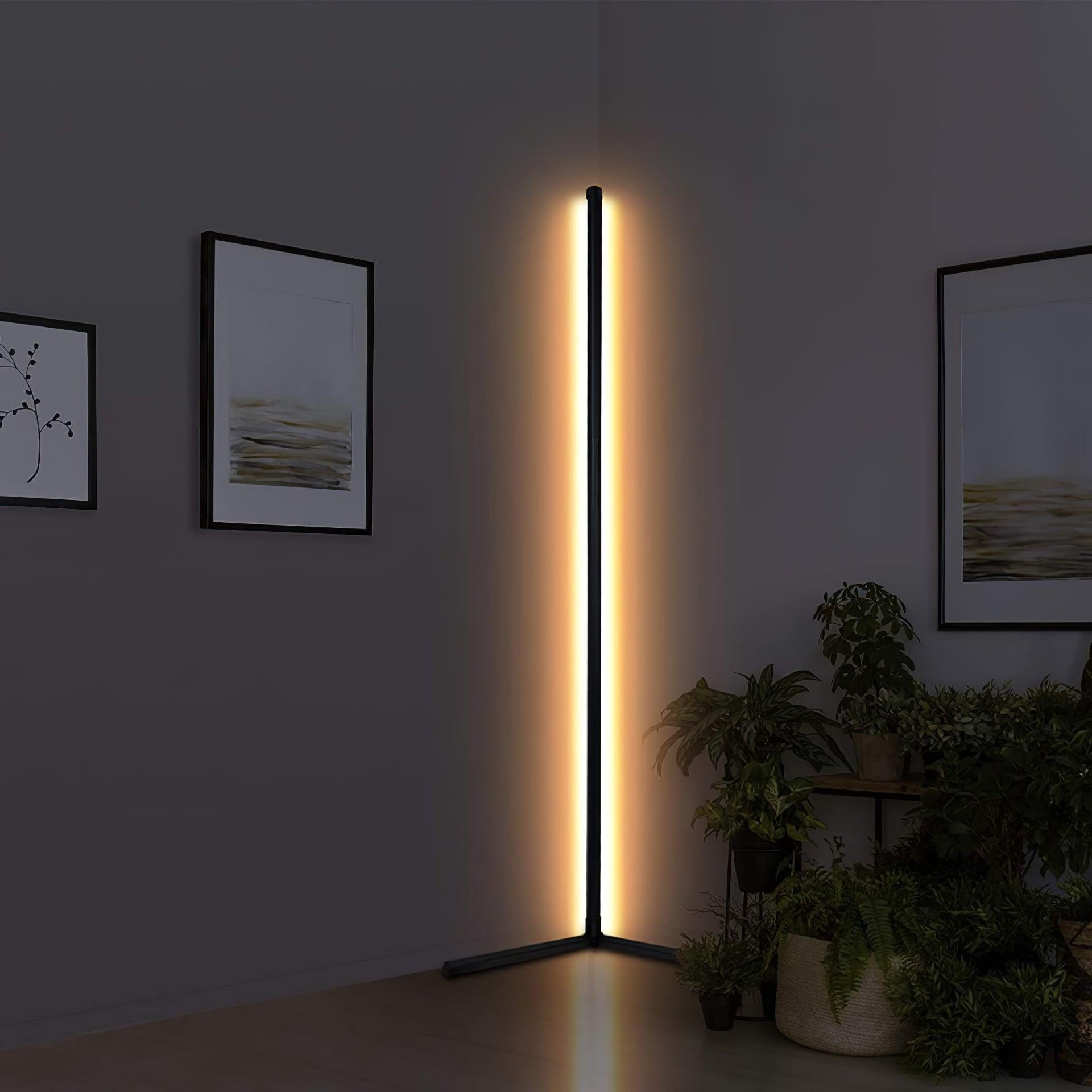 Minimalist Modern LED Floor Lamp Vertical Uplight for Contemporary Living Spaces