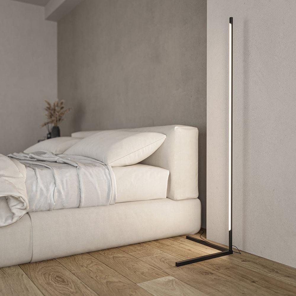 Minimalist Modern LED Floor Lamp Vertical Uplight for Contemporary Living Spaces
