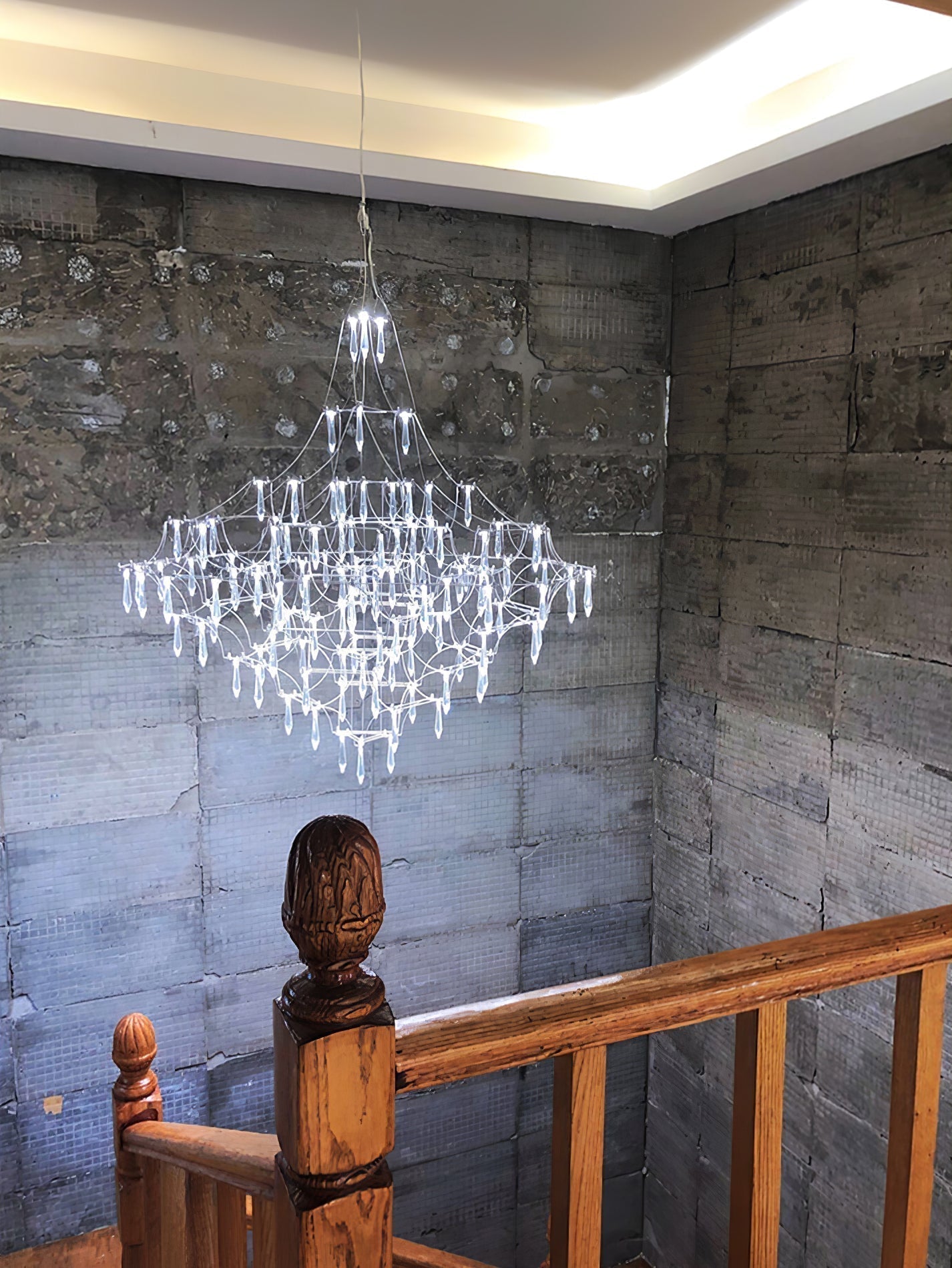 Mira Modern Crystal Flush Mount Ceiling Chandelier Luxury LED Starry Sky Light