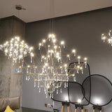 Mira Modern Crystal Flush Mount Ceiling Chandelier Luxury LED Starry Sky Light