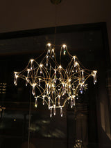 Mira Modern Crystal Flush Mount Ceiling Chandelier Luxury LED Starry Sky Light
