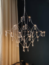 Mira Modern Crystal Flush Mount Ceiling Chandelier Luxury LED Starry Sky Light