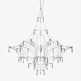 Mira Modern Crystal Flush Mount Ceiling Chandelier Luxury LED Starry Sky Light