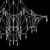 Mira Modern Crystal Flush Mount Ceiling Chandelier Luxury LED Starry Sky Light