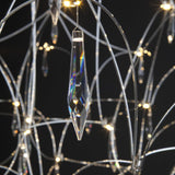 Mira Modern Crystal Flush Mount Ceiling Chandelier Luxury LED Starry Sky Light