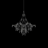 Mira Modern Crystal Flush Mount Ceiling Chandelier Luxury LED Starry Sky Light