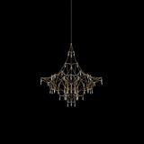 Mira Modern Crystal Flush Mount Ceiling Chandelier Luxury LED Starry Sky Light