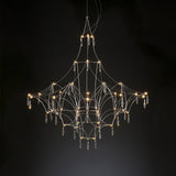 Mira Modern Crystal Flush Mount Ceiling Chandelier Luxury LED Starry Sky Light
