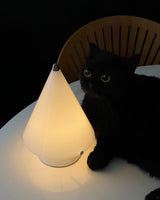 Modern Miza Glass LED Table Lamp Touch Control Dimmable Reading Light for Bedside and Office