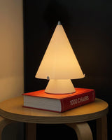 Modern Miza Glass LED Table Lamp Touch Control Dimmable Reading Light for Bedside and Office