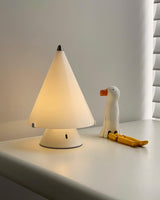 Modern Miza Glass LED Table Lamp Touch Control Dimmable Reading Light for Bedside and Office