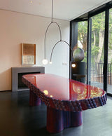 Modern Minimalist Linear Mobile Chandelier with Opal Glass Globes and Black Finish