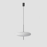 Model 2065 Mid Century Modern Pendant Lamp Opalescent Saucer Suspension Light