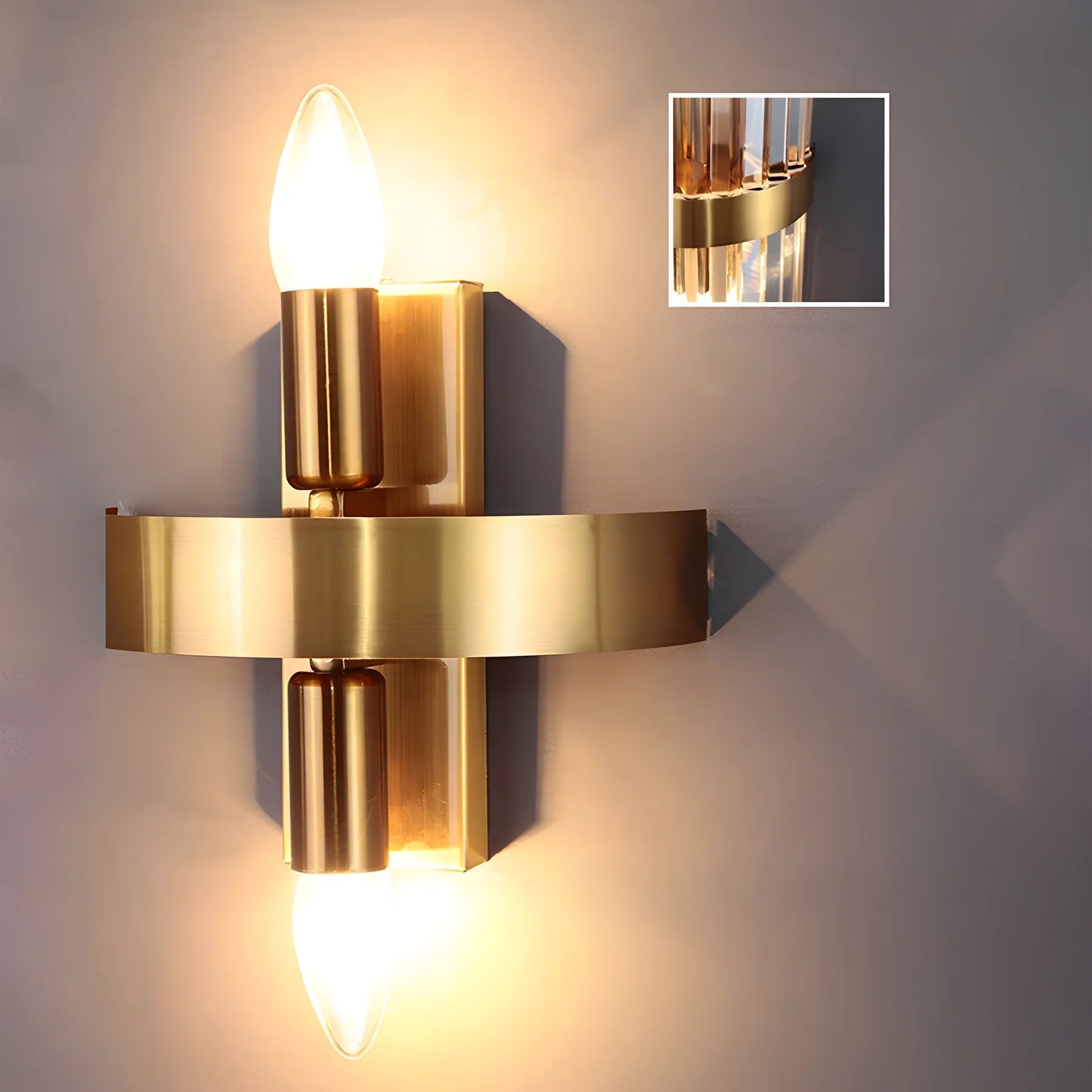 Modern Chic Stainless Steel Luxurious Wall Light
