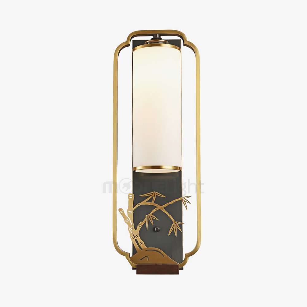 modern-chinese-wall-sconce-geometric-brass-and-white-glass-interior-accent-lighting