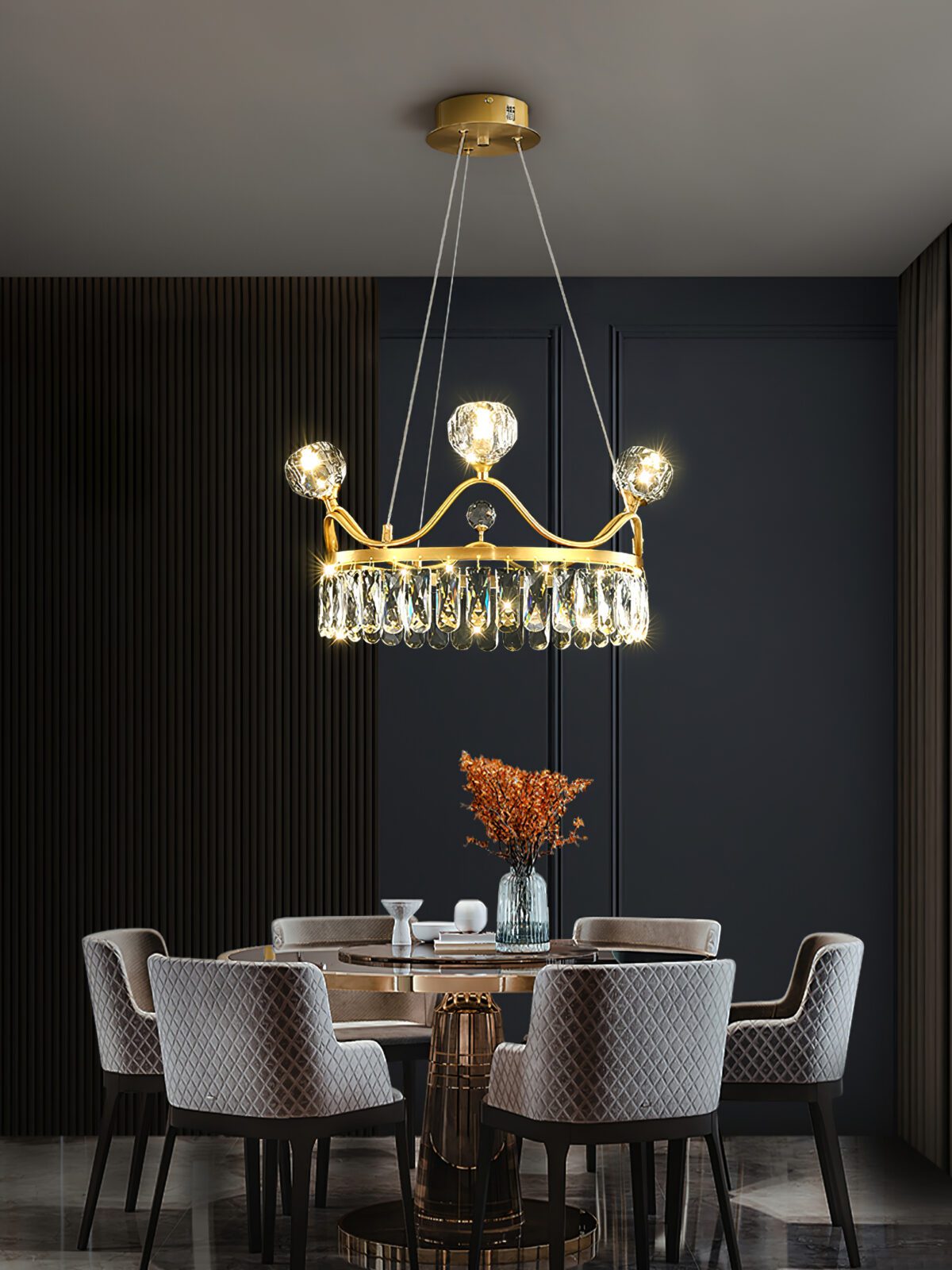elegant-crown-design-crystal-chandelier-brass-hanging-light-with-three-color-led