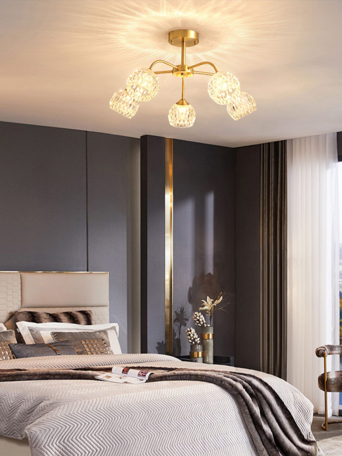 modern-gold-brass-and-textured-glass-ceiling-lamp-elegant-crystal-style-semi-flush-mount-lighting