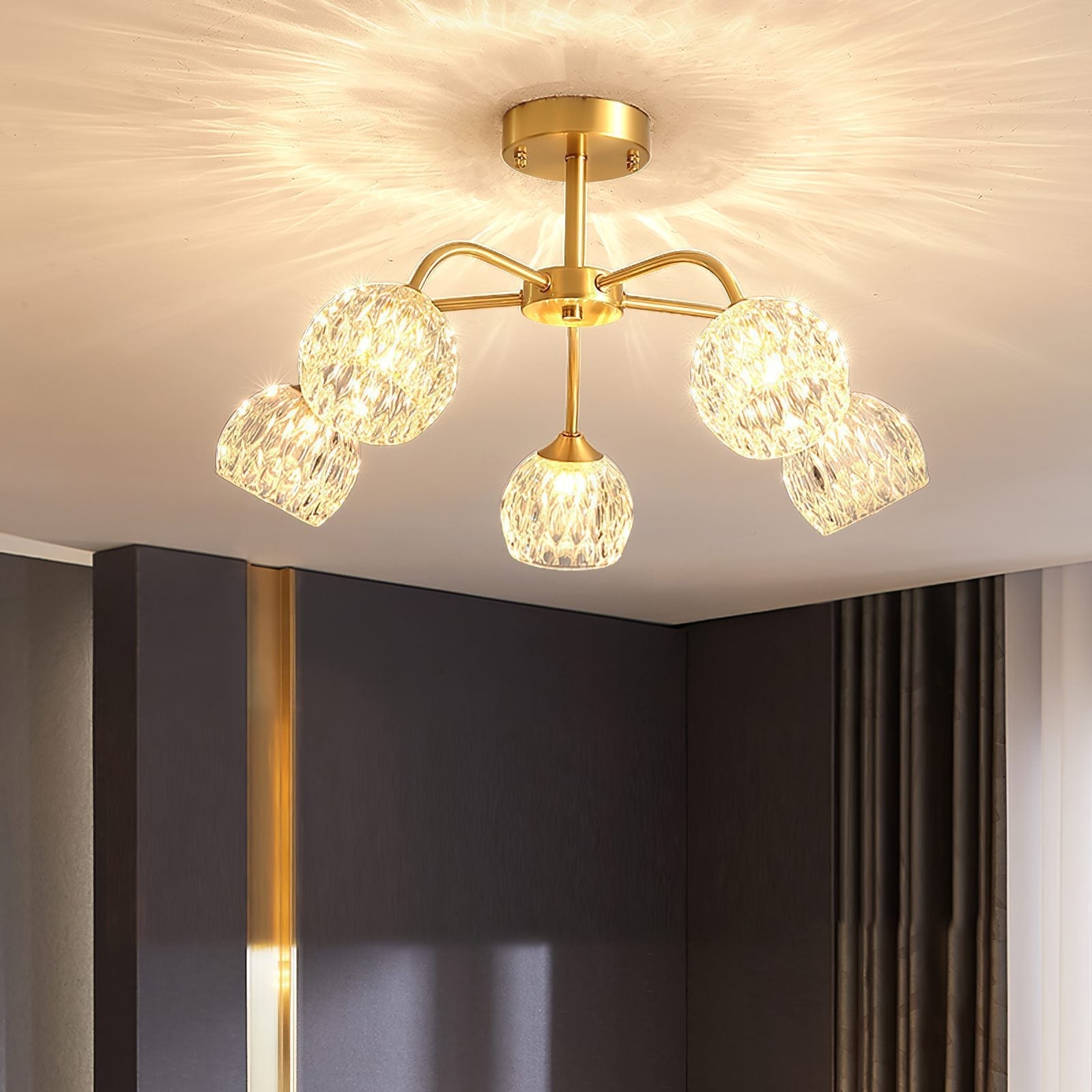 modern-gold-brass-and-textured-glass-ceiling-lamp-elegant-crystal-style-semi-flush-mount-lighting