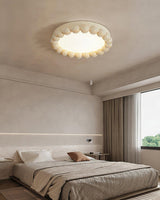 Molina Modern Resin Integrated LED Flush Mount Ceiling Light for Bedroom and Living Room
