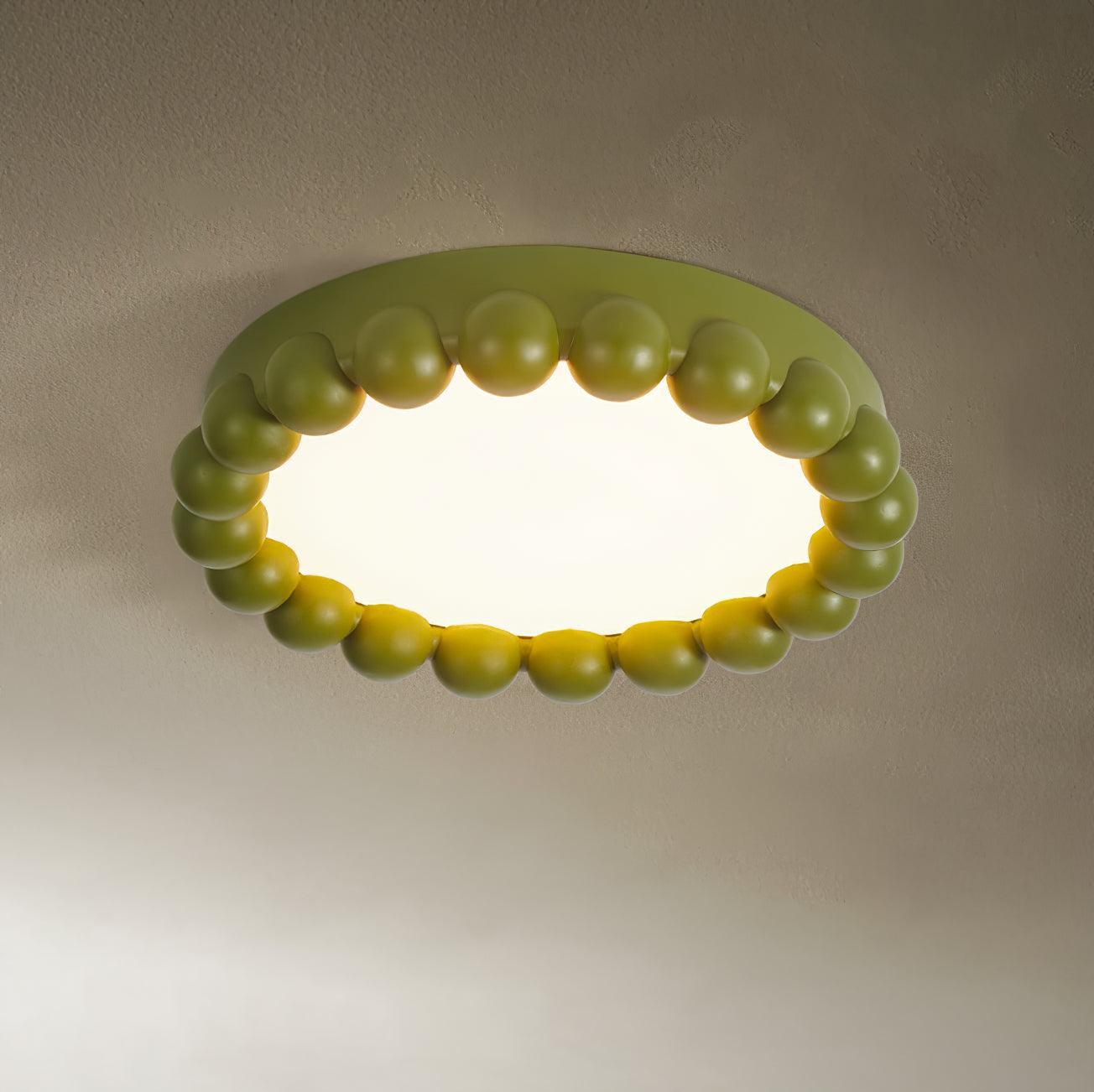Molina Modern Resin Integrated LED Flush Mount Ceiling Light for Bedroom and Living Room