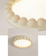 Molina Modern Resin Integrated LED Flush Mount Ceiling Light for Bedroom and Living Room