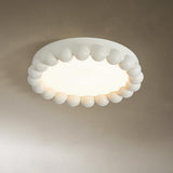 Molina Modern Resin Integrated LED Flush Mount Ceiling Light for Bedroom and Living Room