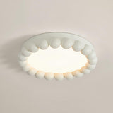 Molina Modern Resin Integrated LED Flush Mount Ceiling Light for Bedroom and Living Room