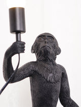 Sitting Monkey Resin Table Lamp Whimsical Animal Sculpture Desk Light for Living Room